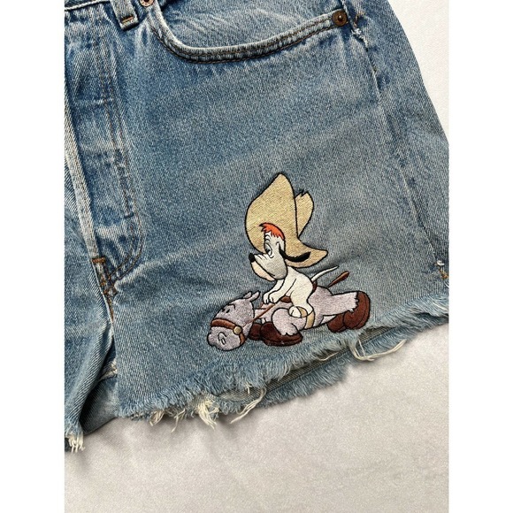 𝅺VERY RARE Too Cute x Guetta Brothers Vintage Droopy Dog Levi’s Shorts - Picture 8 of 13
